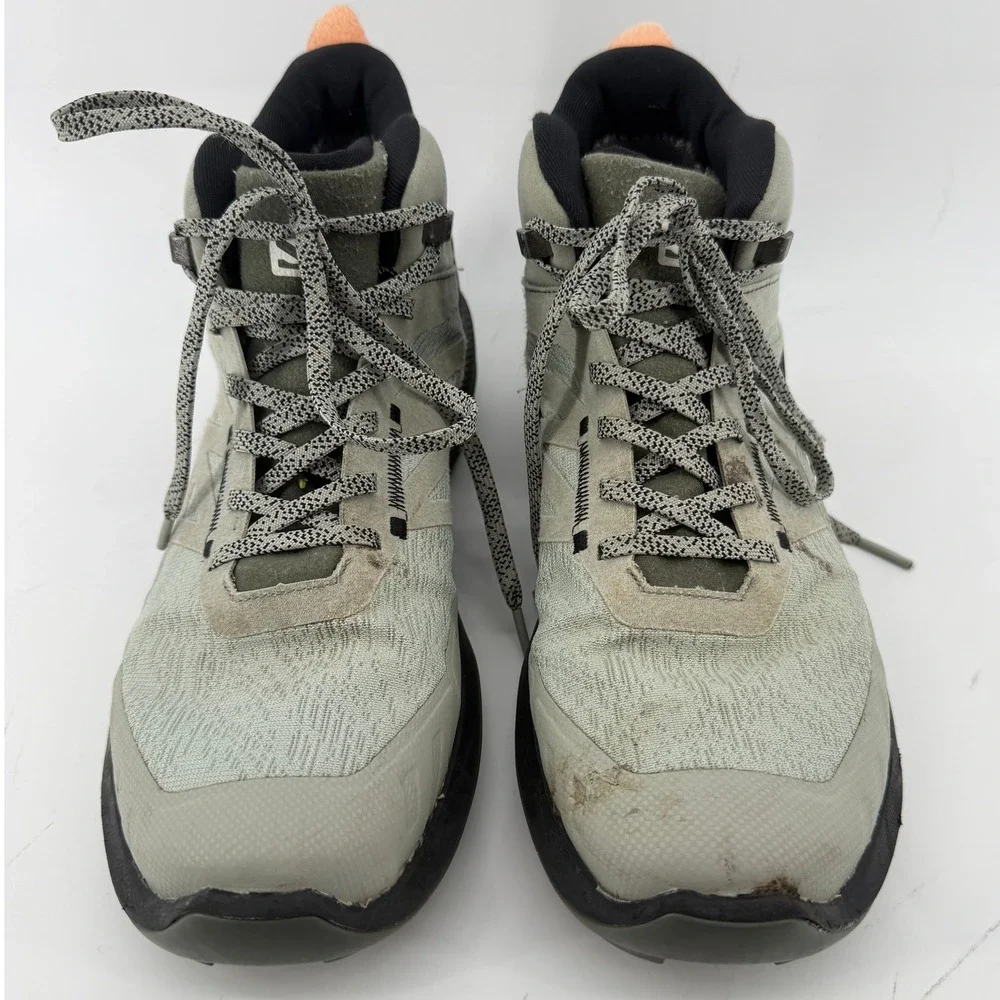 Salomon Outpulse Mid GTX Hiking Boots Shoe Gray Black Men 9.5 Outdoor 415889